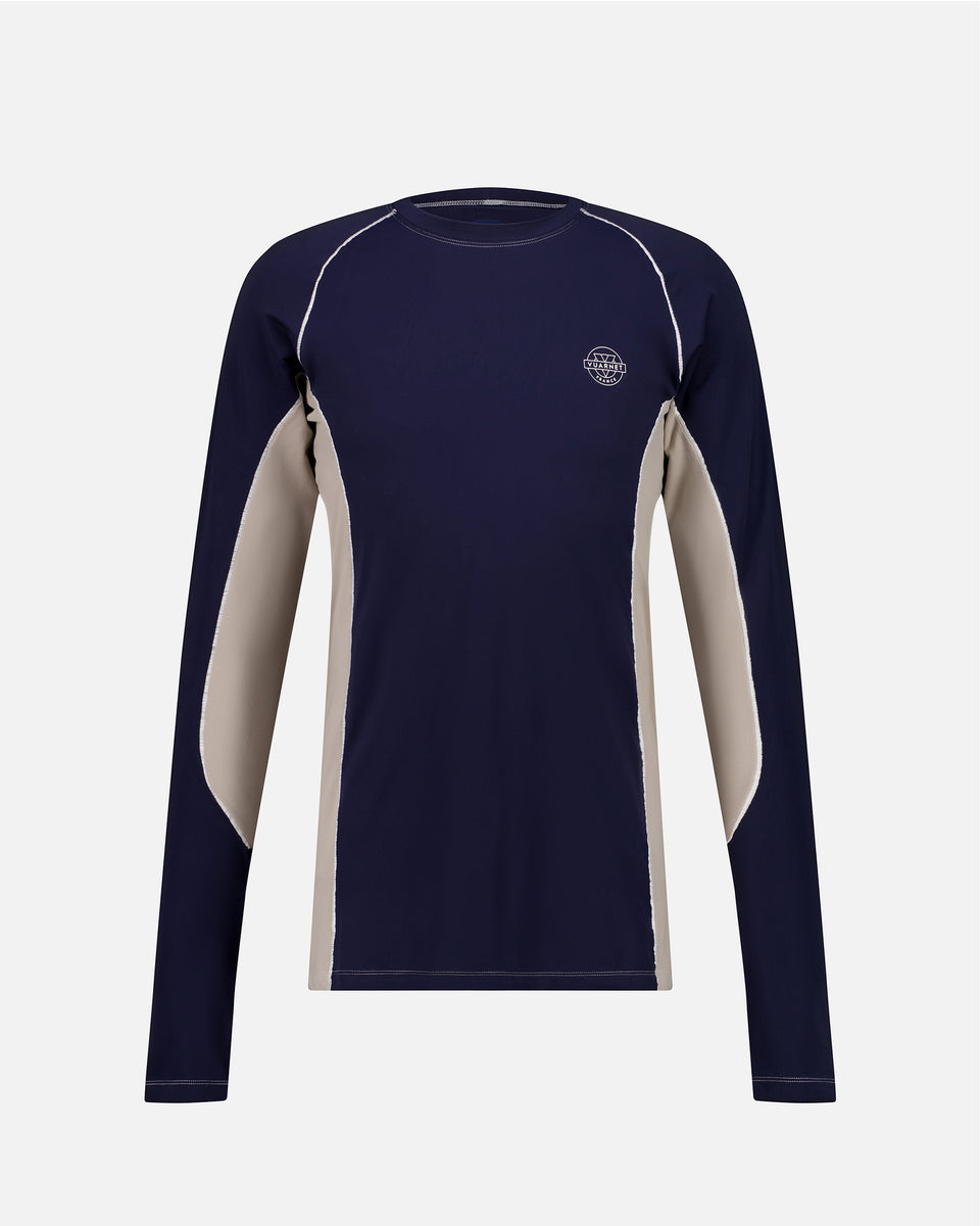 NAVY BLUE MEN'S BASE LAYER TOP