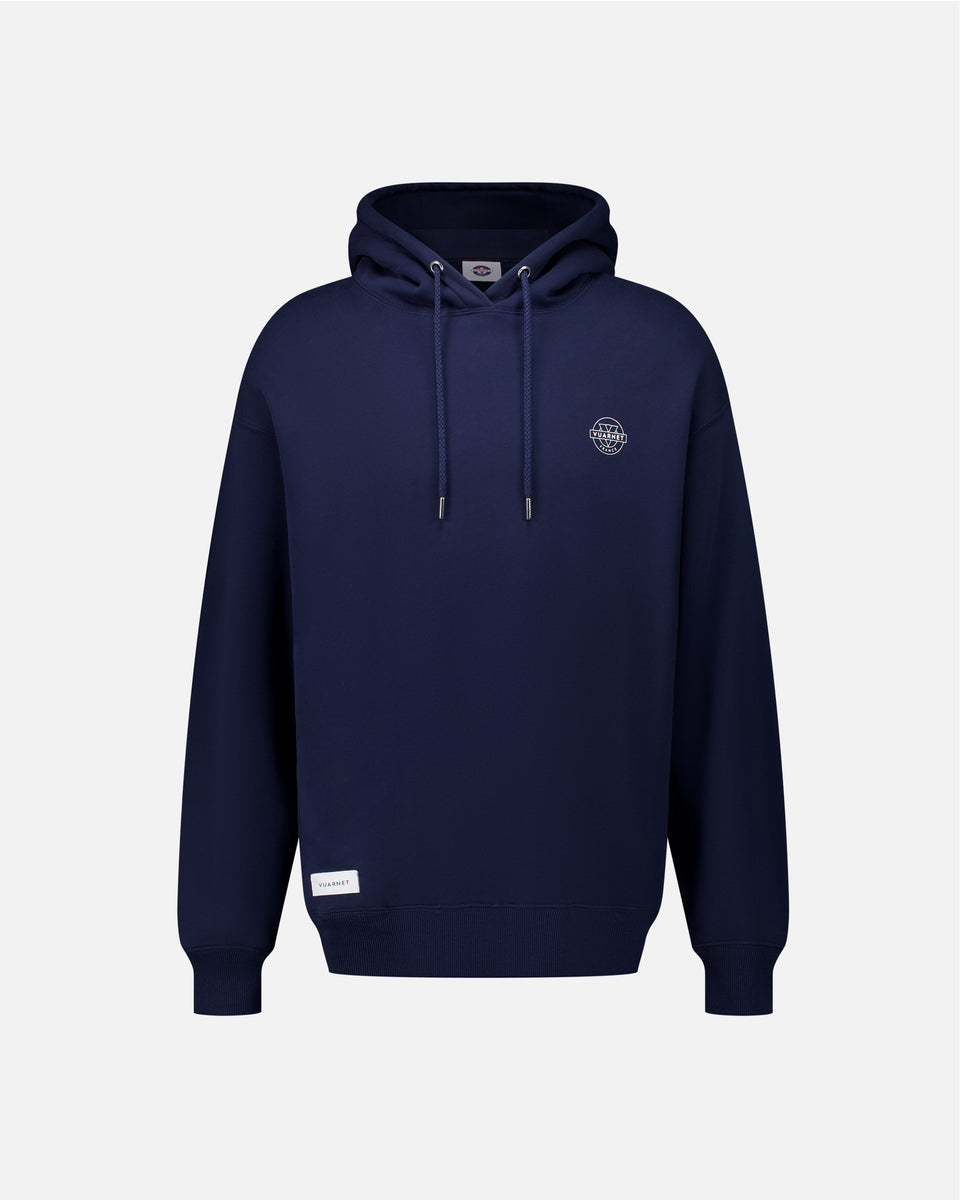 NAVY BLUE MEN'S HOODIE LOGO SKIER