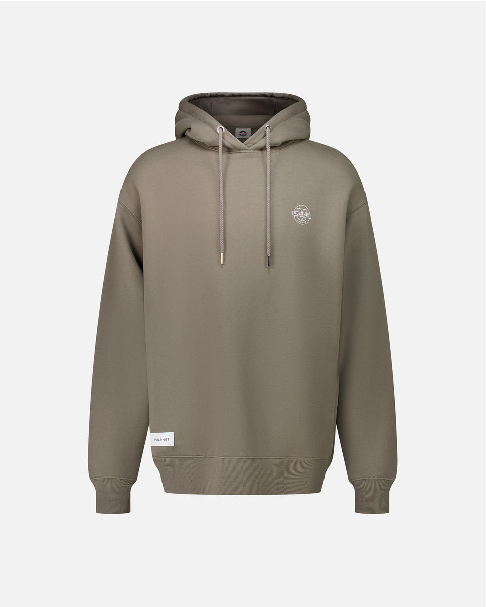 KHAKI MEN'S HOODIE LOGO SKIER