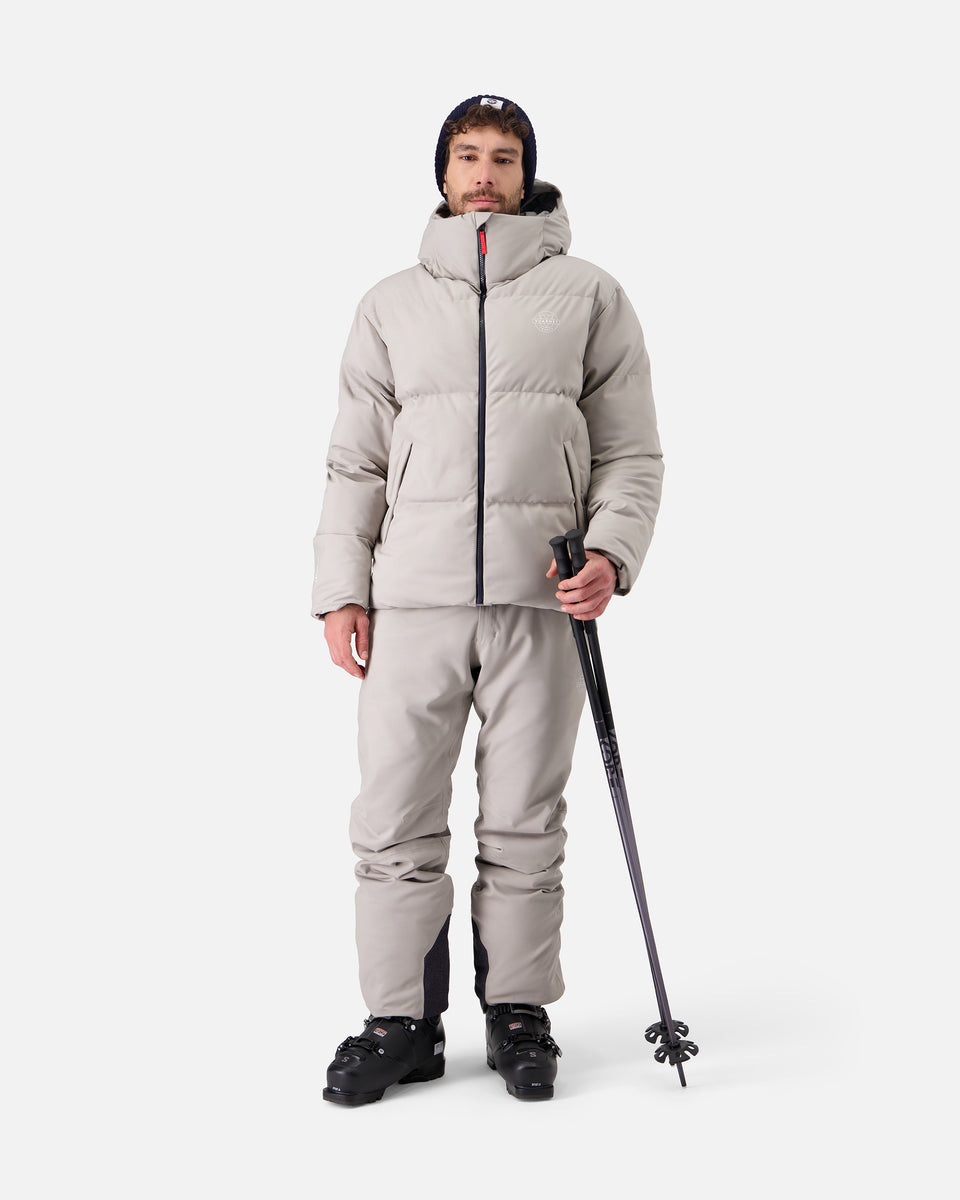 BEIGE MEN'S HEAVY PUFFER