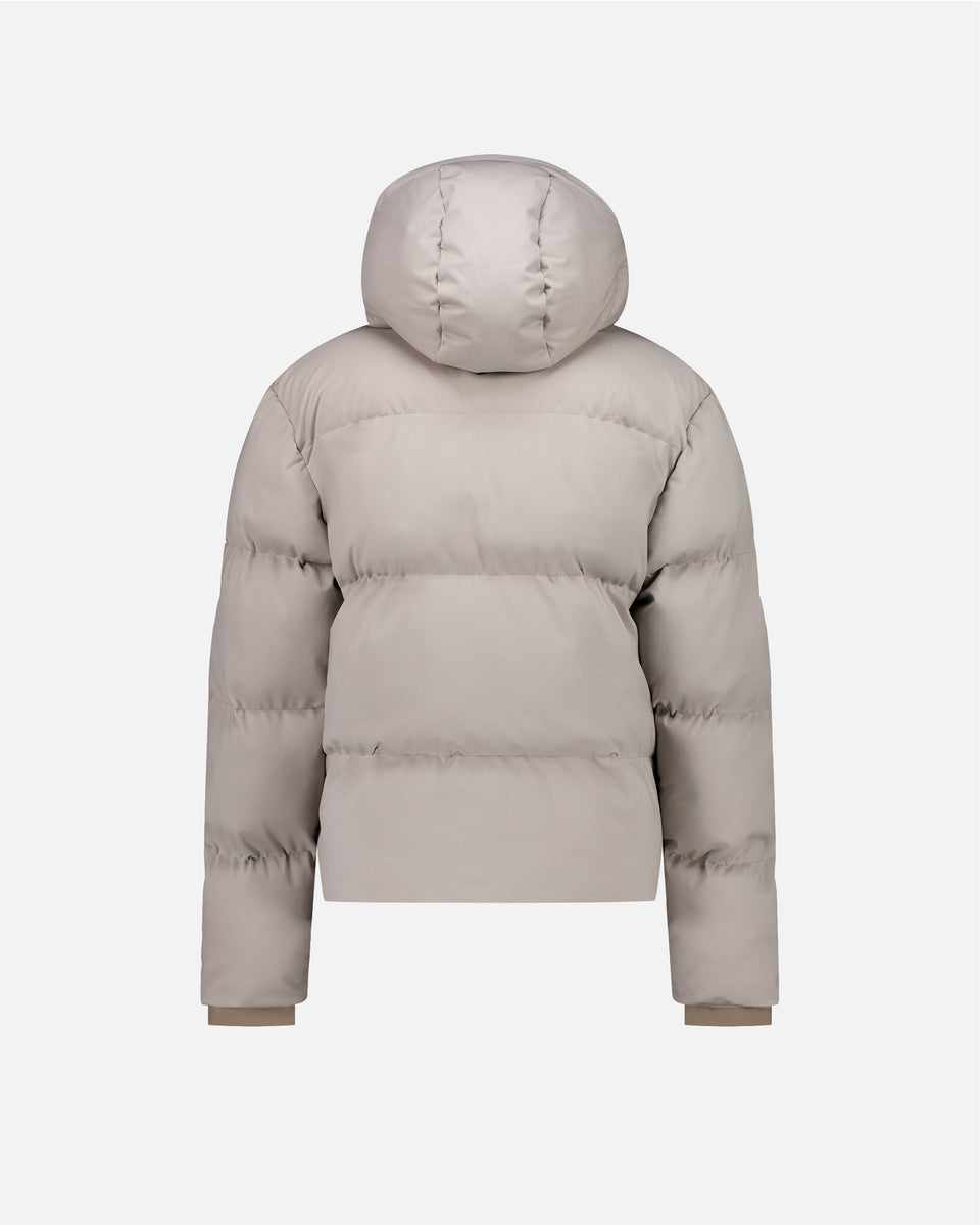 BEIGE MEN'S HEAVY PUFFER
