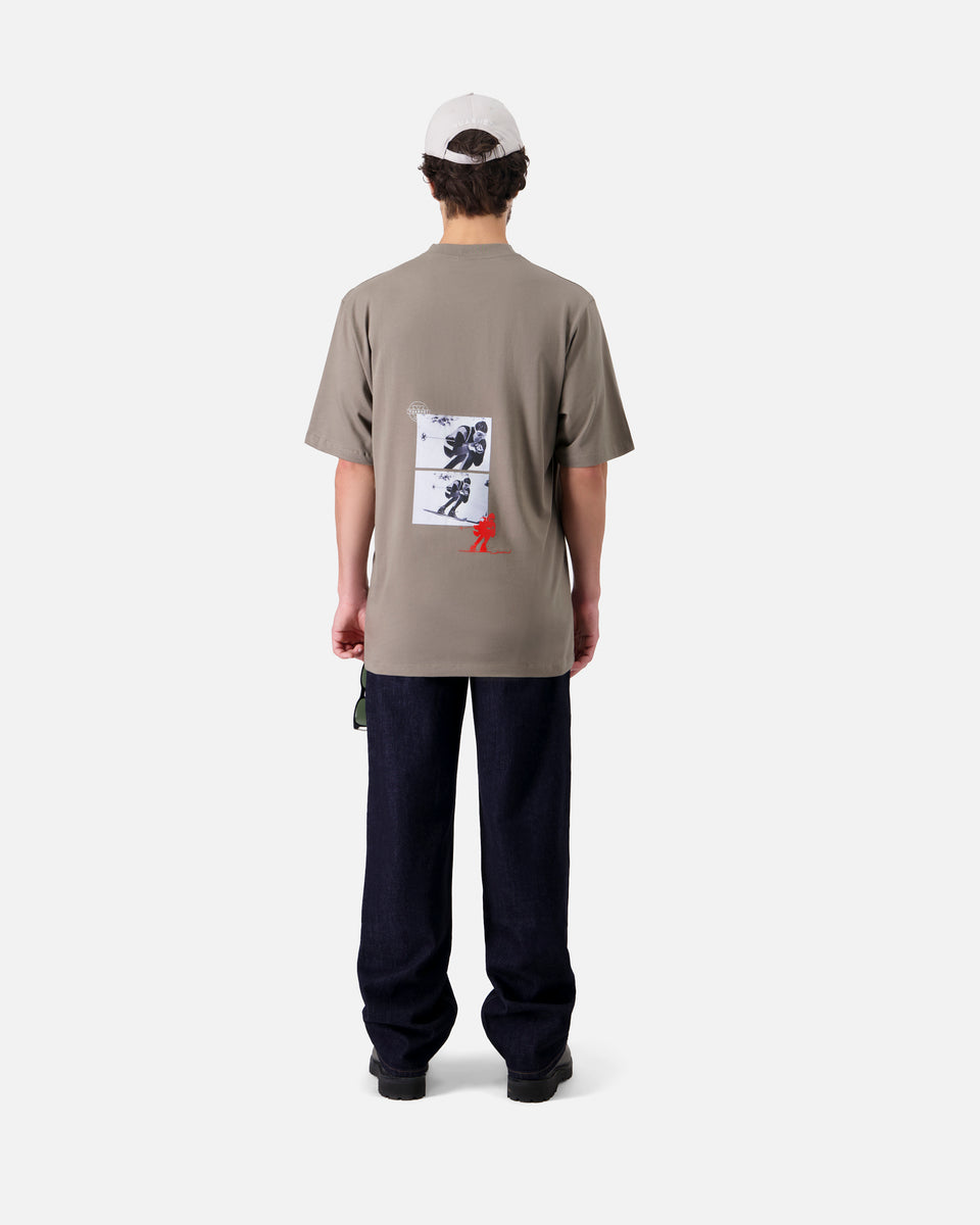 KHAKI MEN'S OVERSIZED T-SHIRT