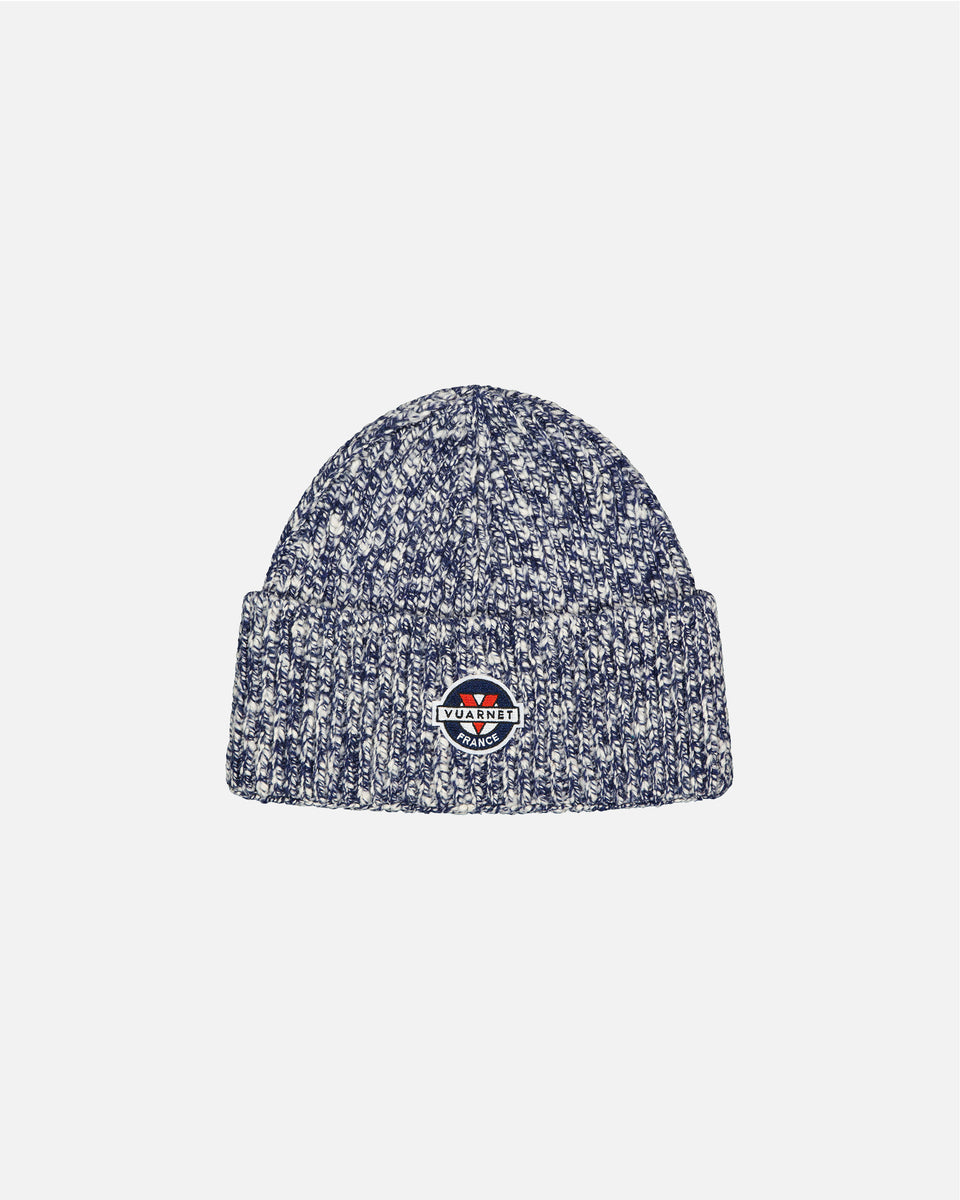 TWO-TONE NAVY/WHITE BEANIE