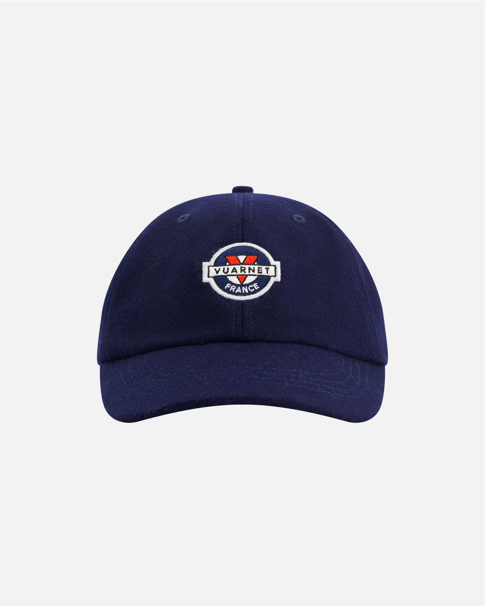 NAVY MERINOS LOGO CAP