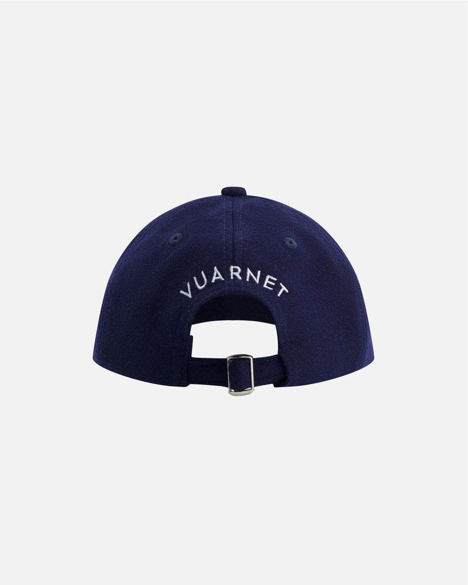 NAVY MERINOS LOGO CAP