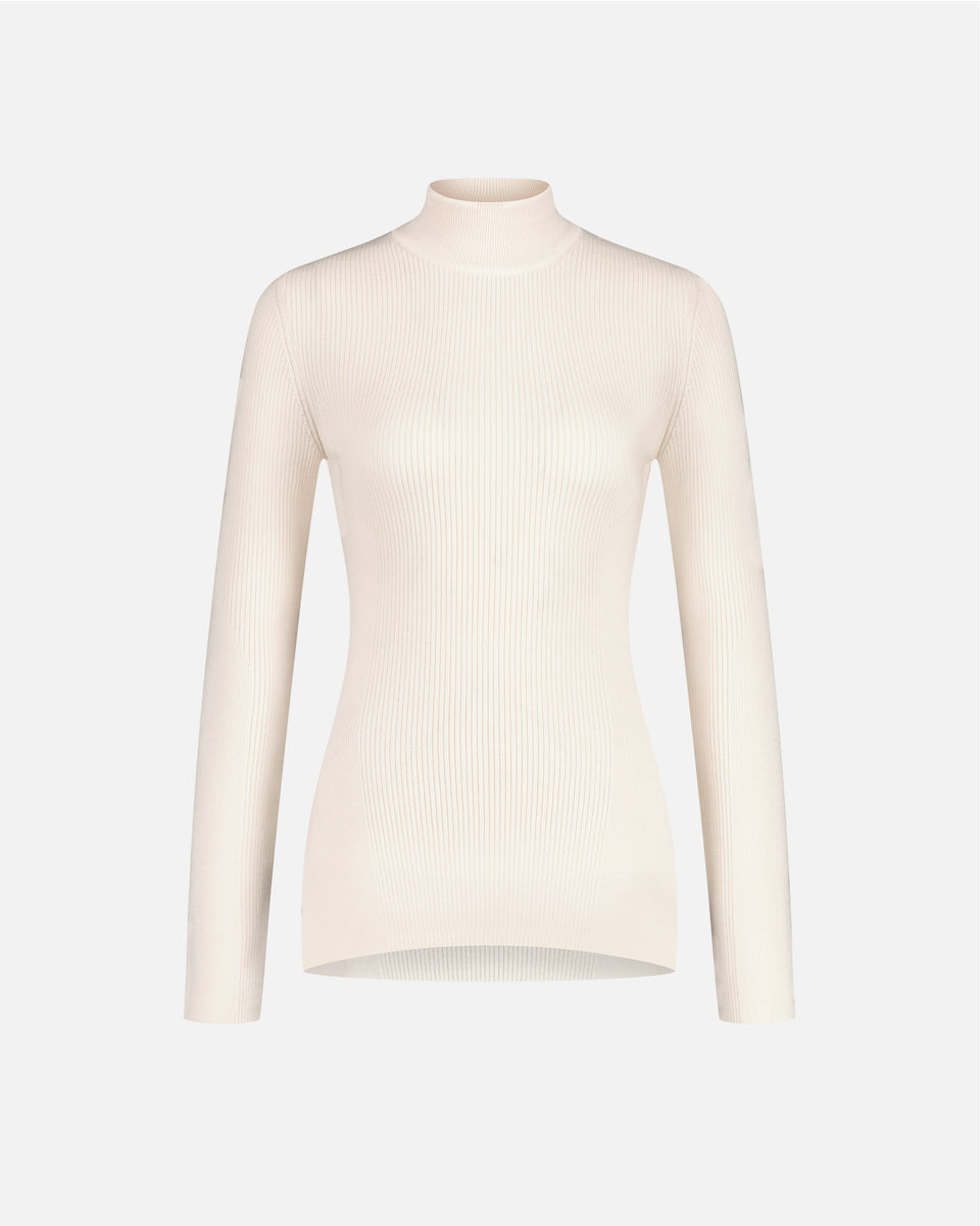 WHITE WOMEN'S MERINOS PULLOVER