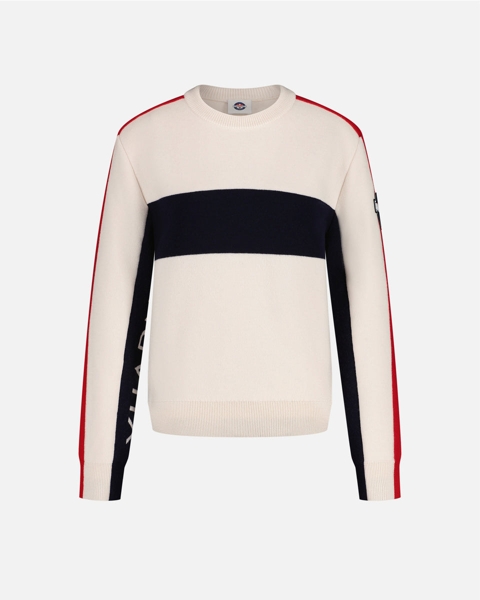 WHITE/NAVY/RED WOMEN'S RACING PULLOVER