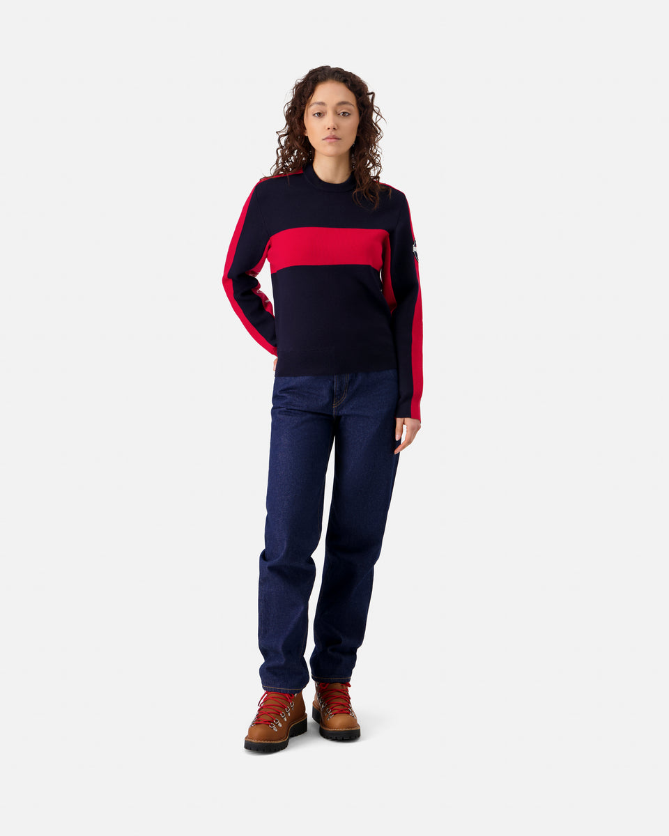NAVY/RED WOMEN'S RACING PULLOVER