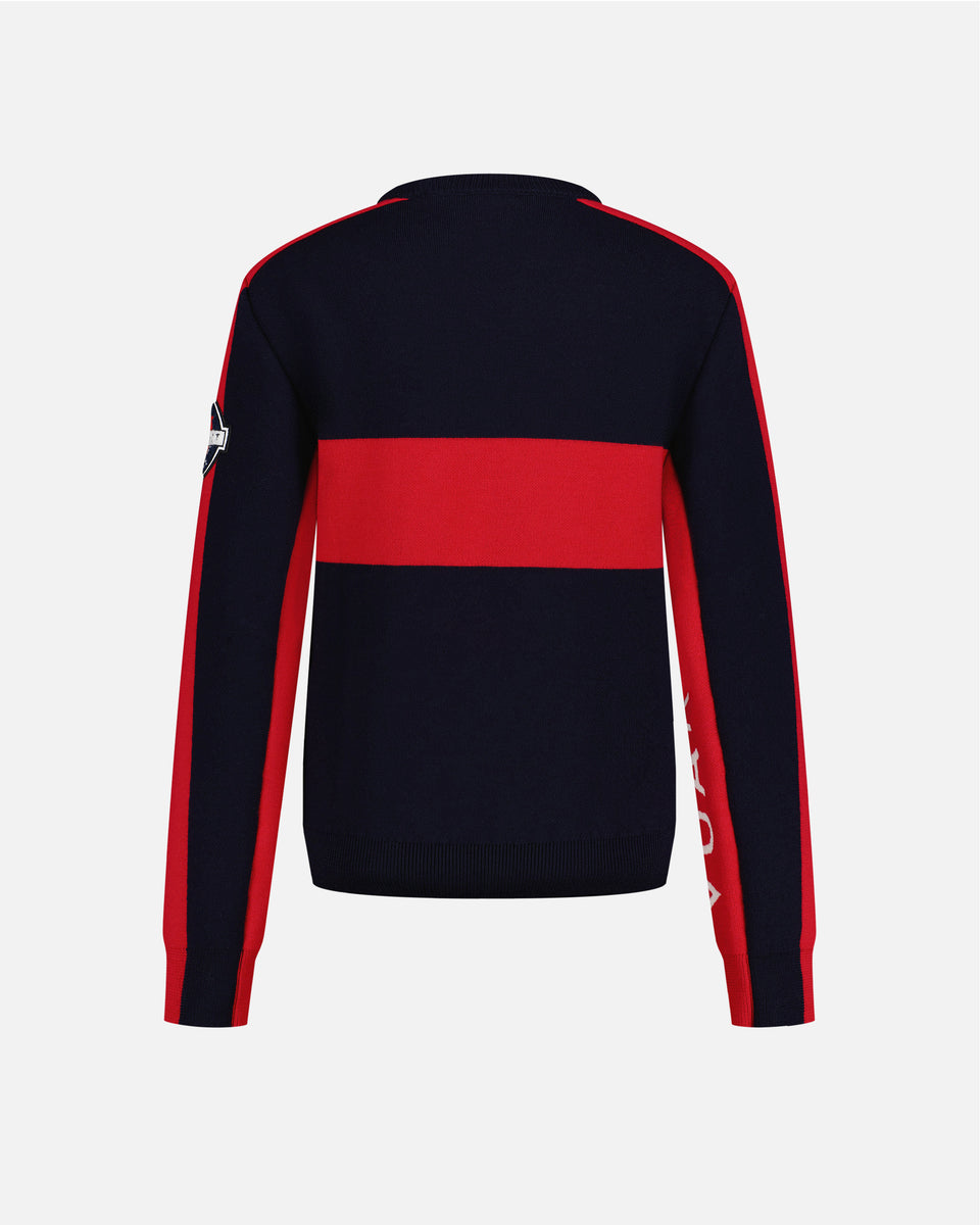NAVY/RED WOMEN'S RACING PULLOVER