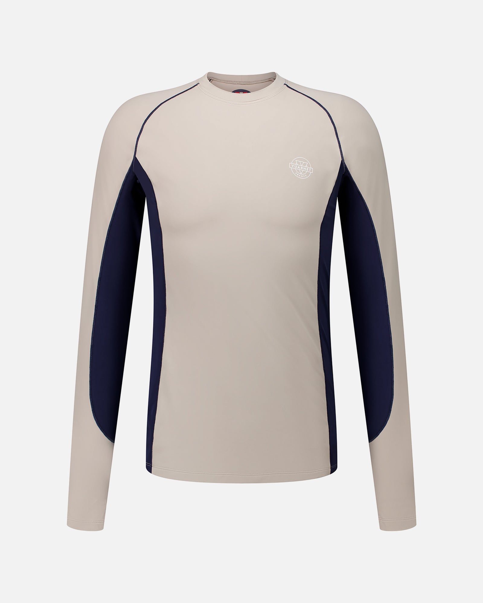 BEIGE MEN'S BASE LAYER TOP