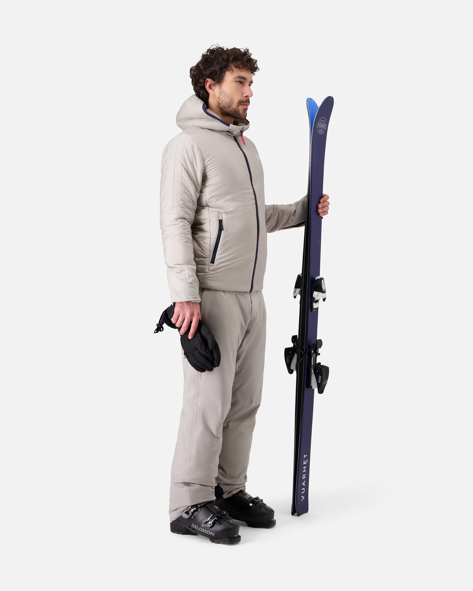 BEIGE MEN'S LIGHT PUFFER