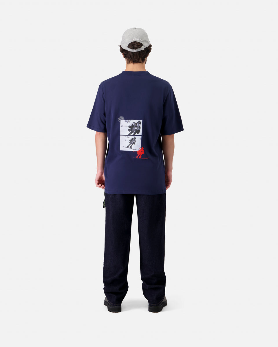 NAVY BLUE MEN'S OVERSIZED T-SHIRT