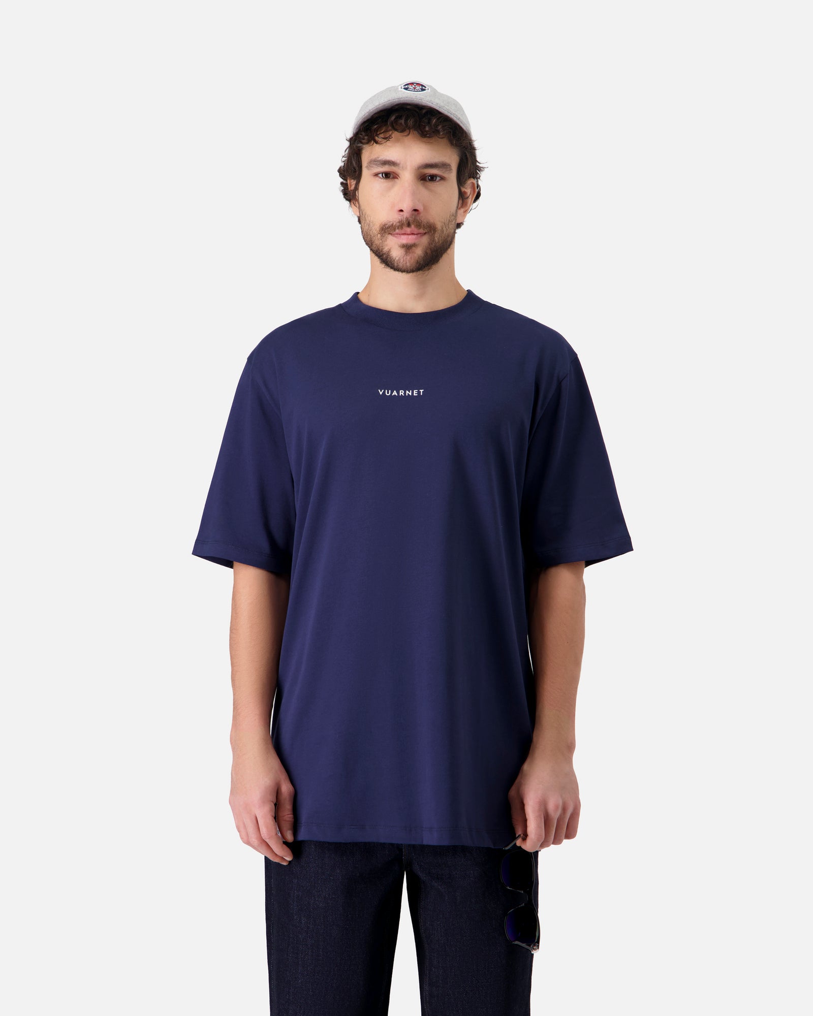 NAVY BLUE MEN'S OVERSIZED T-SHIRT