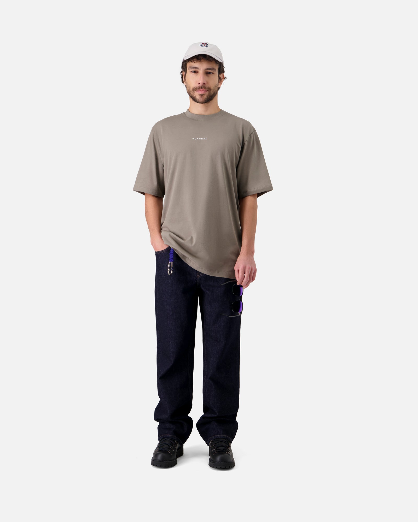 KHAKI MEN'S OVERSIZED T-SHIRT
