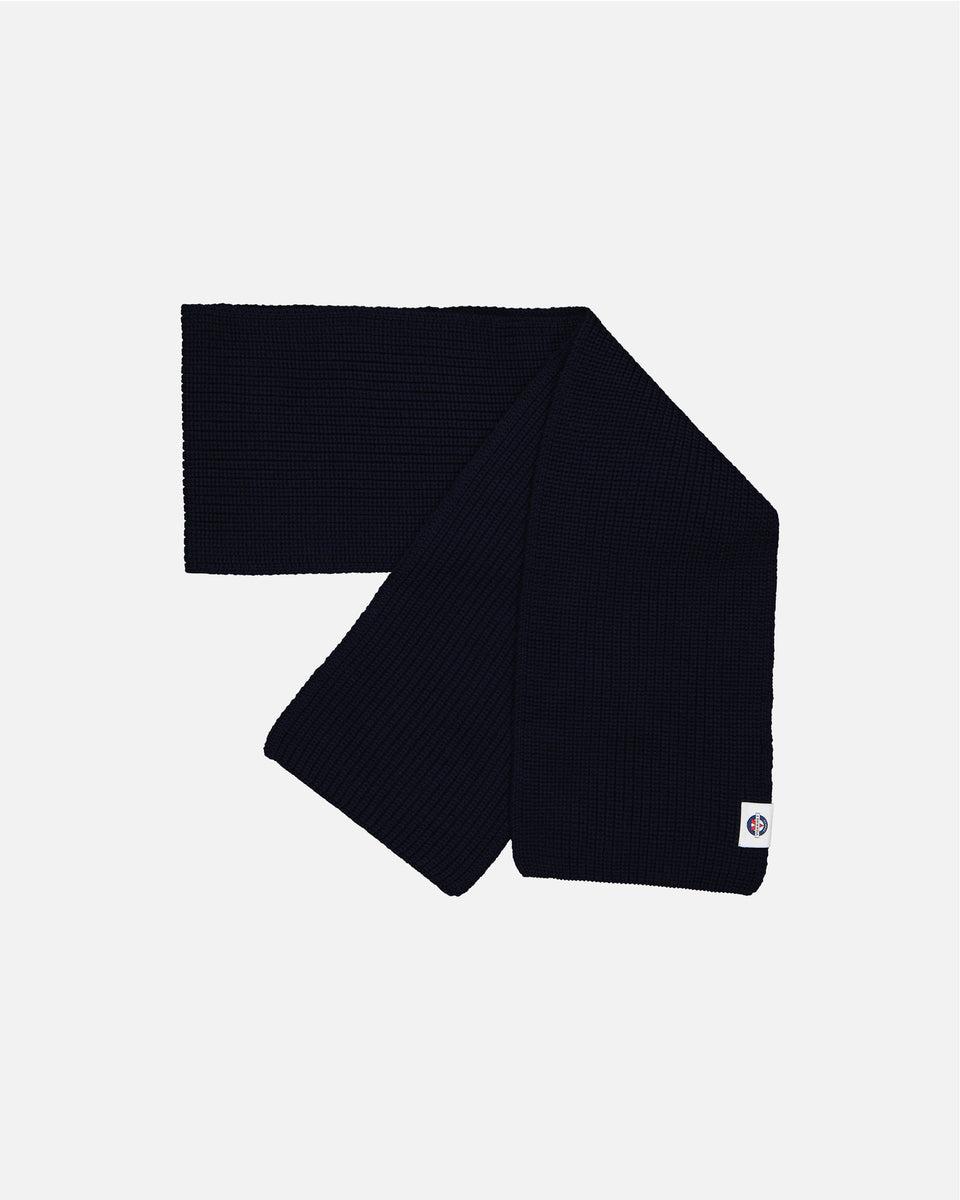 NAVY MERINOS SCARF