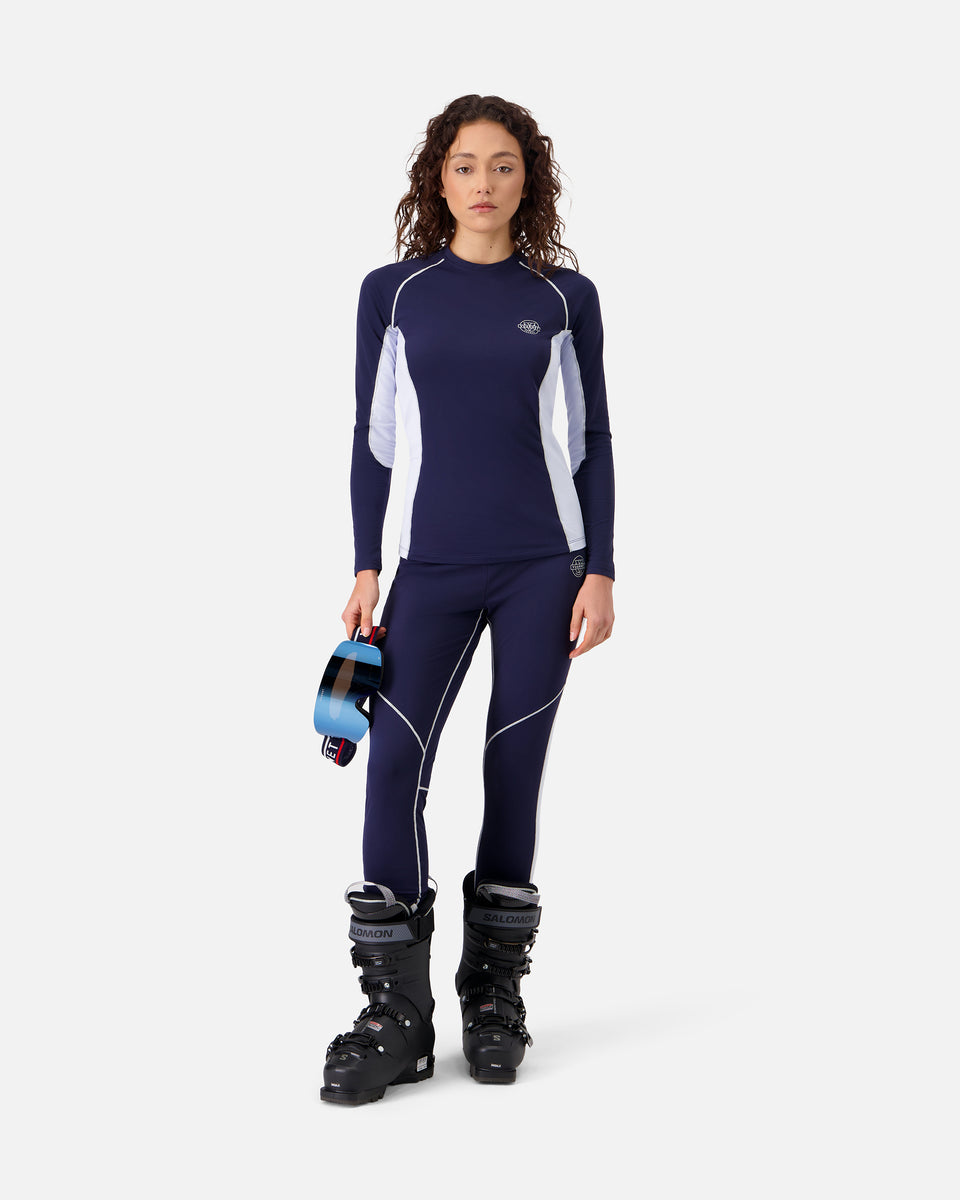 NAVY BLUE WOMEN'S BASE LAYER TOP