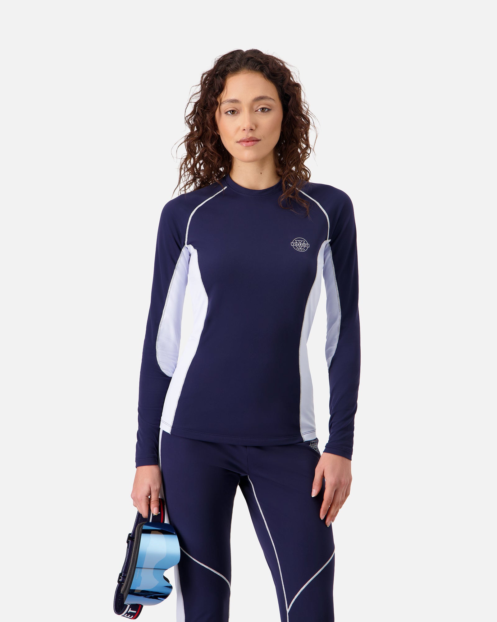 NAVY BLUE WOMEN'S BASE LAYER TOP