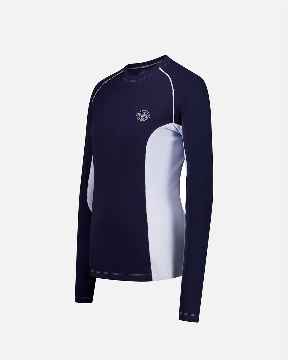 NAVY BLUE WOMEN'S BASE LAYER TOP