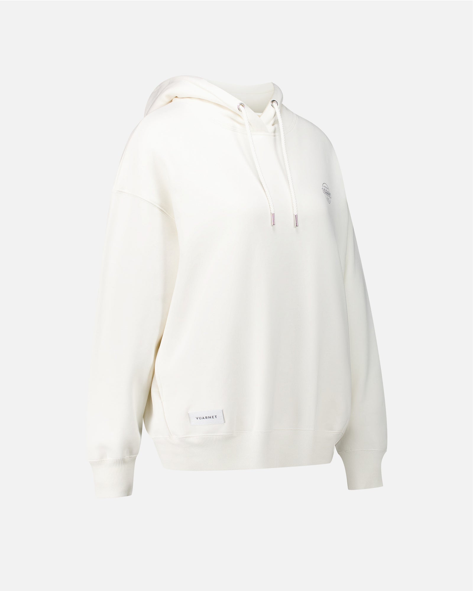 WHITE WOMEN'S HOODIE LOGO SKIER