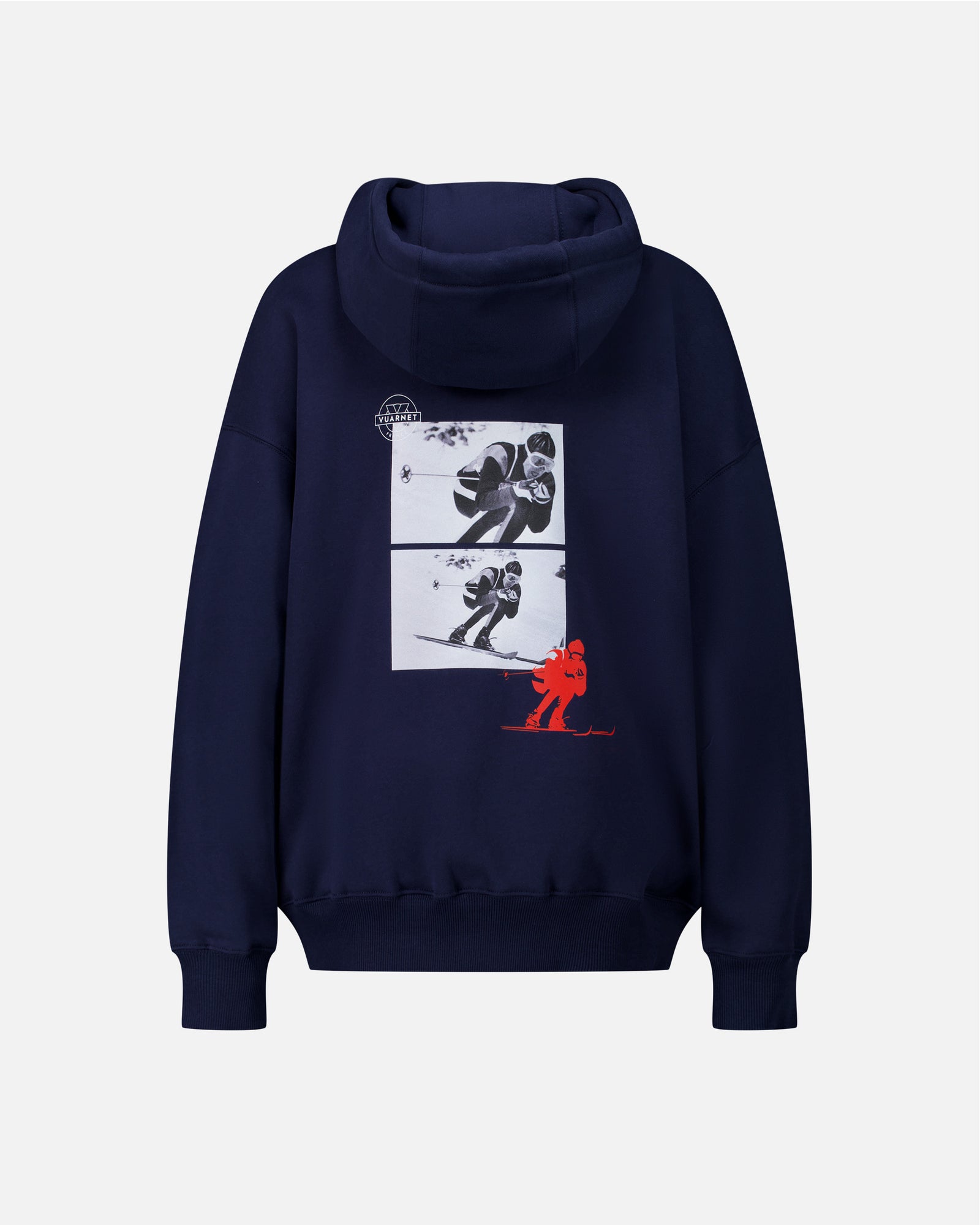 NAVY BLUE WOMEN'S HOODIE LOGO SKIER