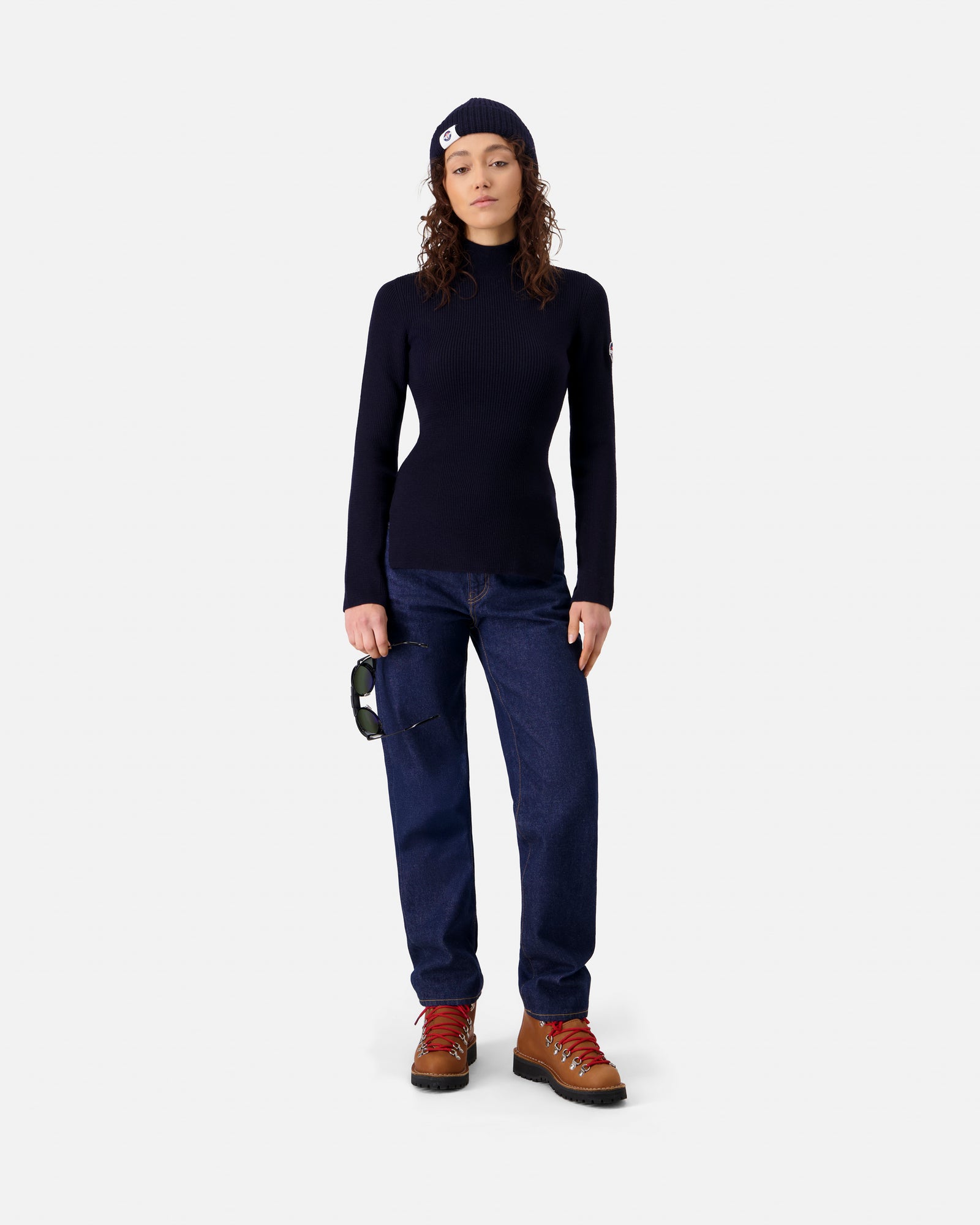 NAVY BLUE WOMEN'S MERINO PULLOVER