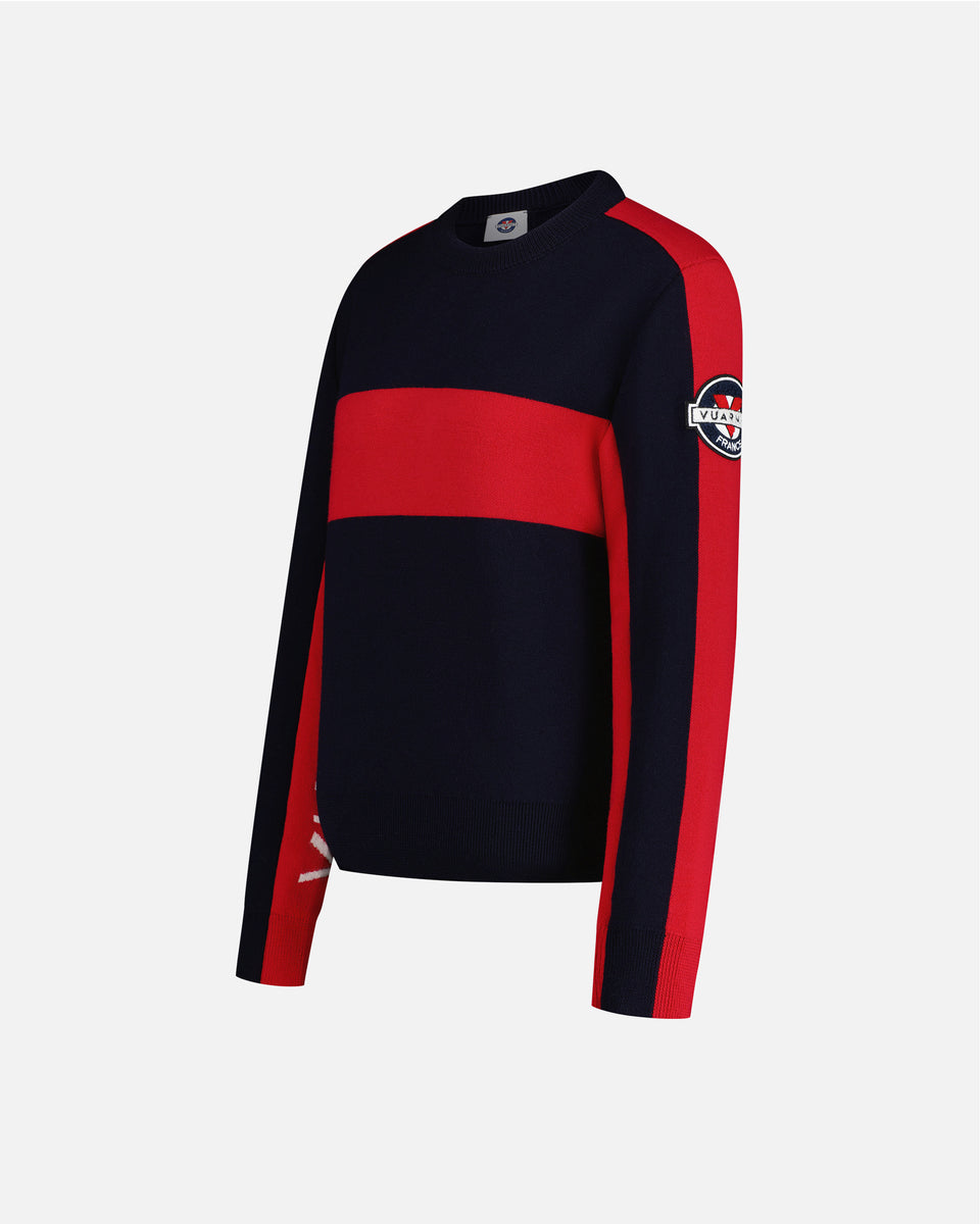 NAVY/RED WOMEN'S RACING PULLOVER