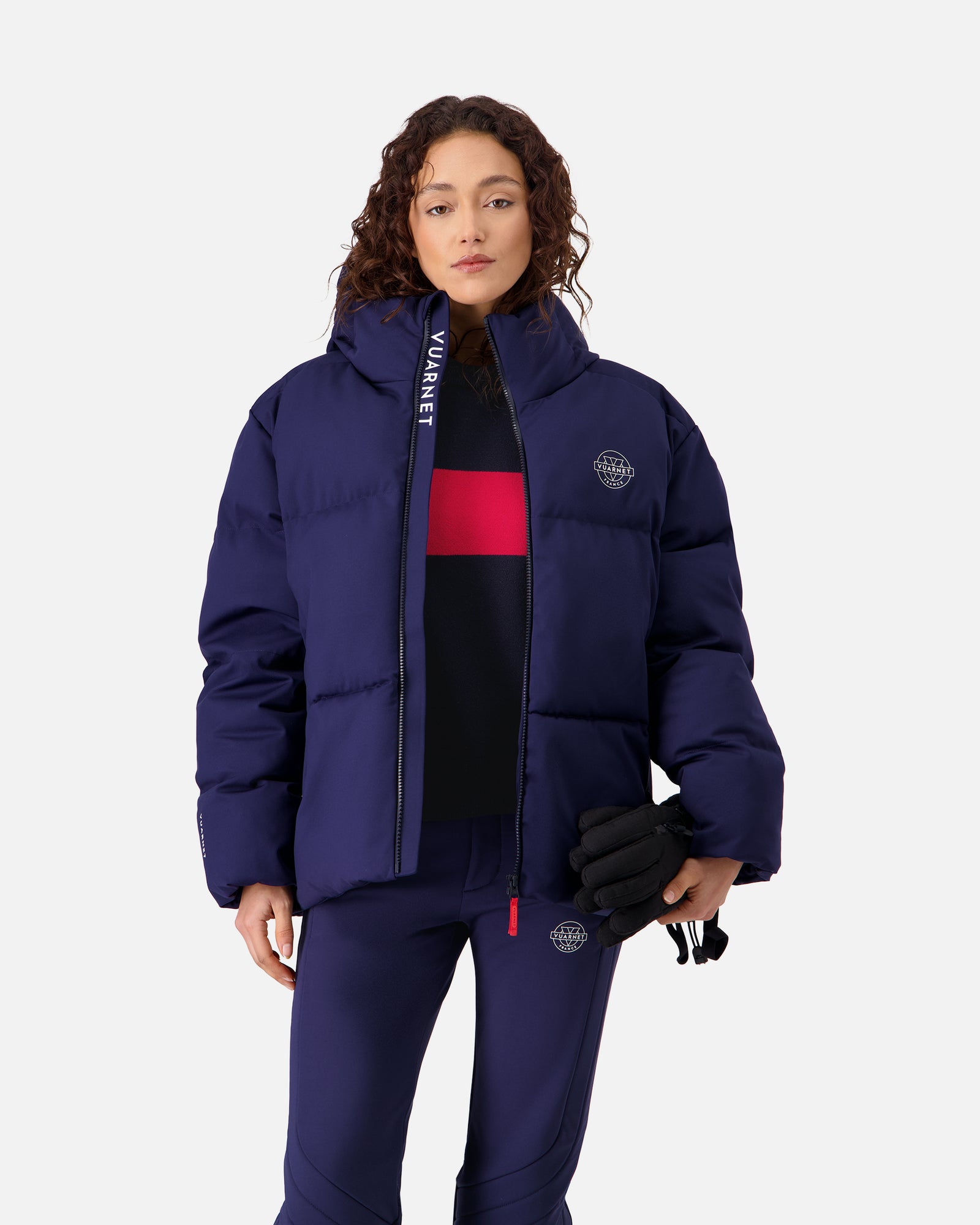 NAVY BLUE WOMEN'S HEAVY PUFFER