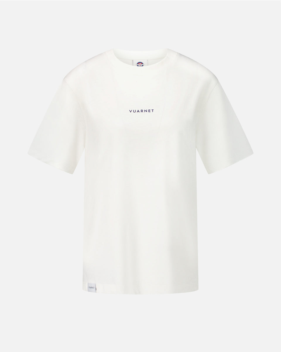 WHITE WOMEN'S T-SHIRT LOGO SKIER