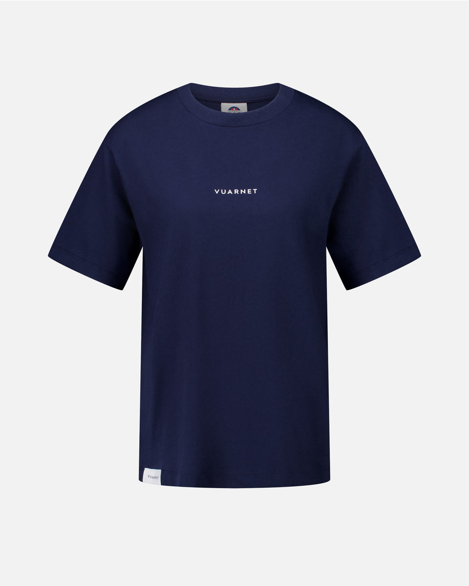 NAVY BLUE WOMEN'S T-SHIRT LOGO SKIER