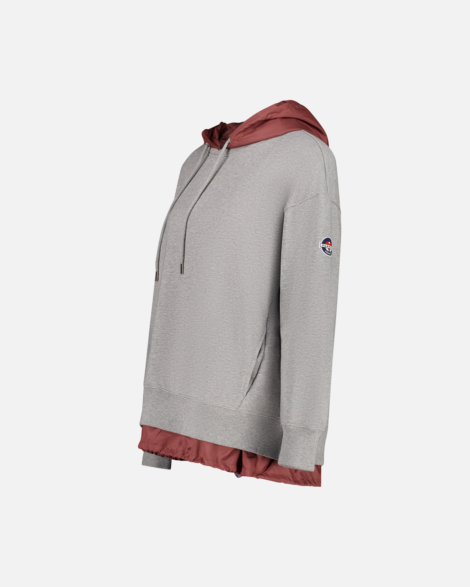 WOMEN'S NYLON HOOD SWEATSHIRT