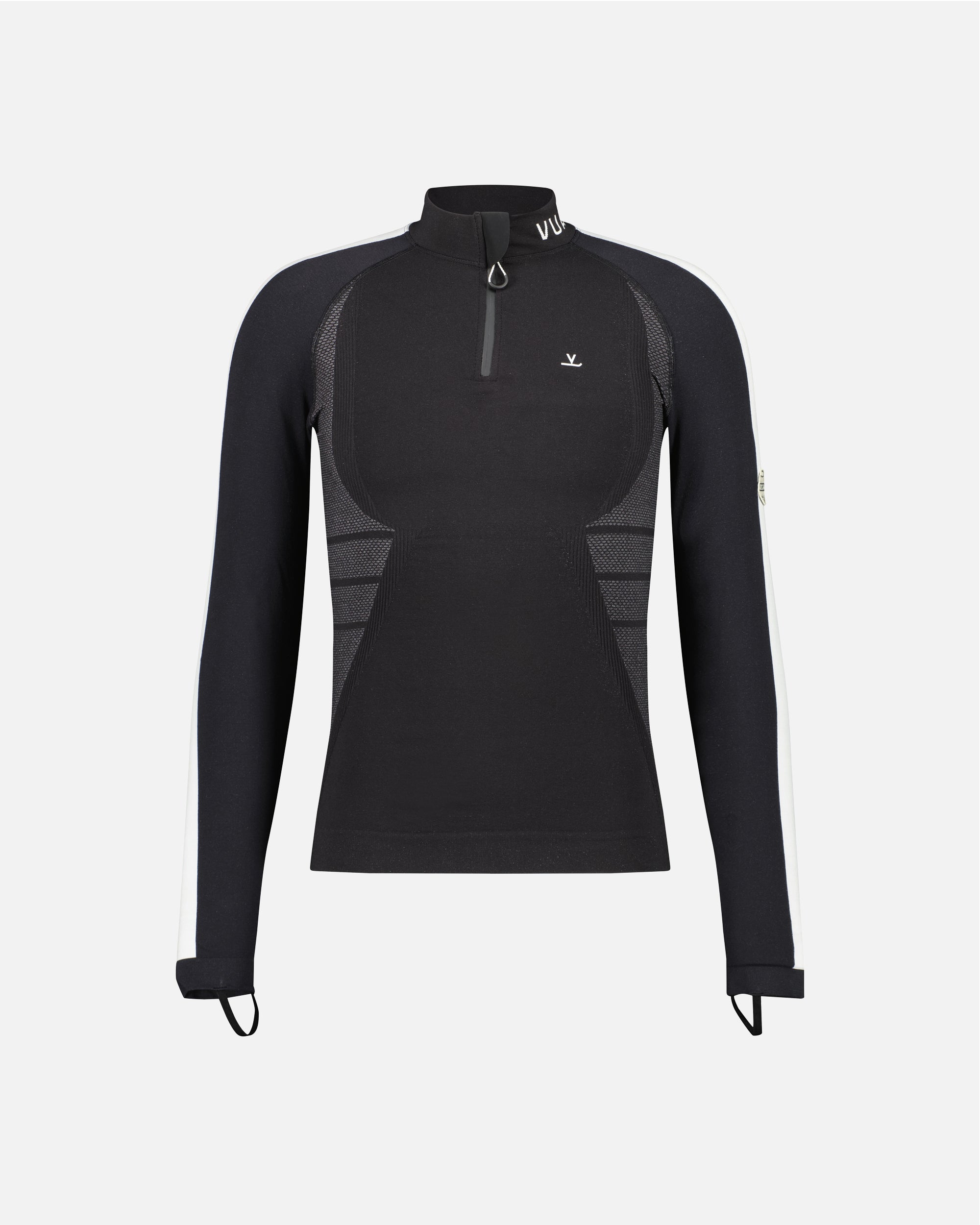 Vuarnet MEN HALF ZIP BASE LAYER Black - Vêtements
