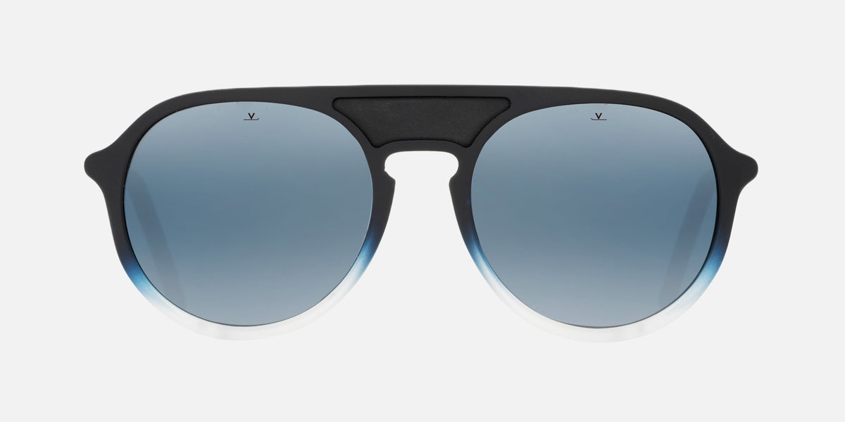 Vuarnet Crystal & Black ICE Round Sport Sunglasses