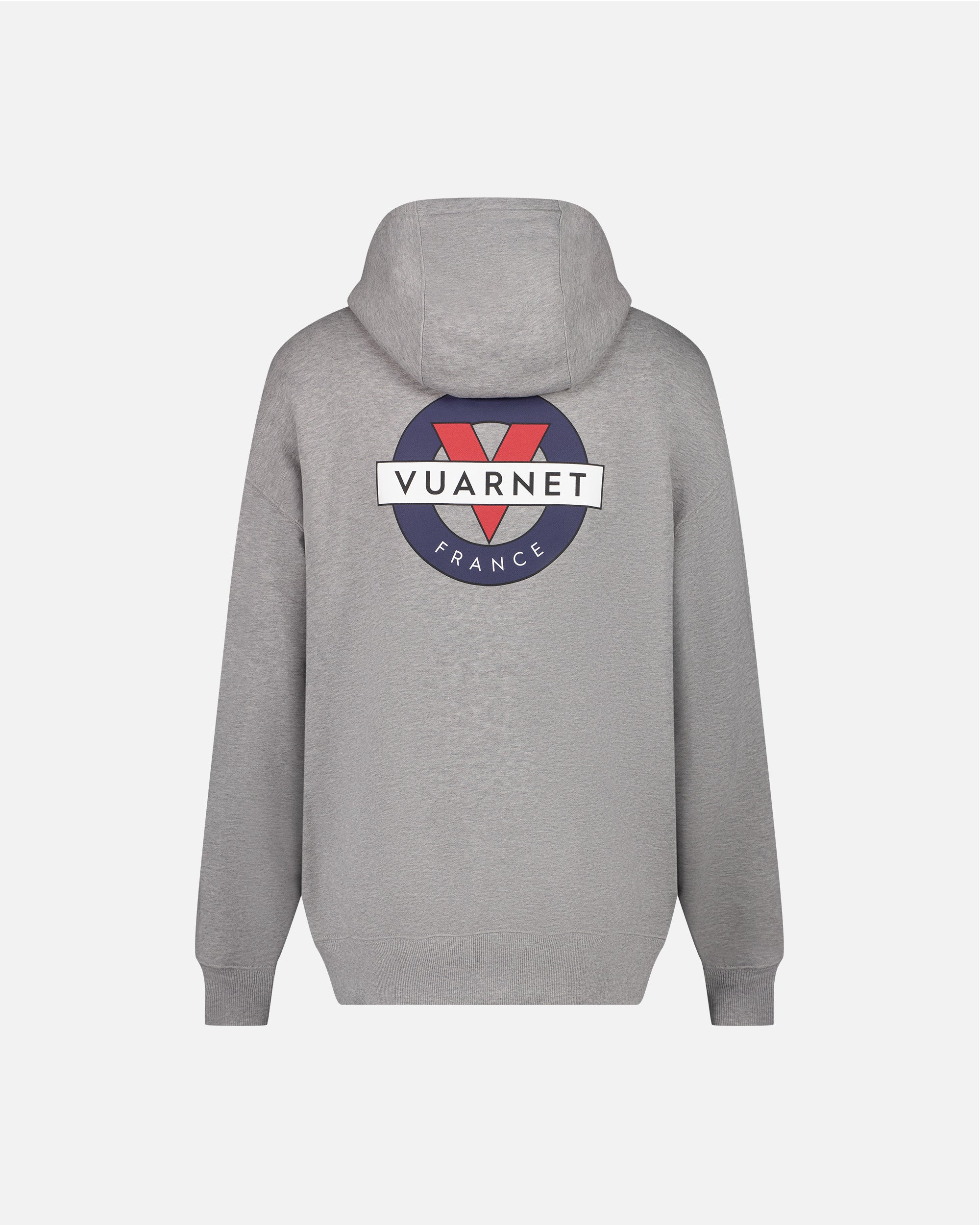 MEN GREY HOODIE WITH SKI LOGO - VUARNET – Vuarnet