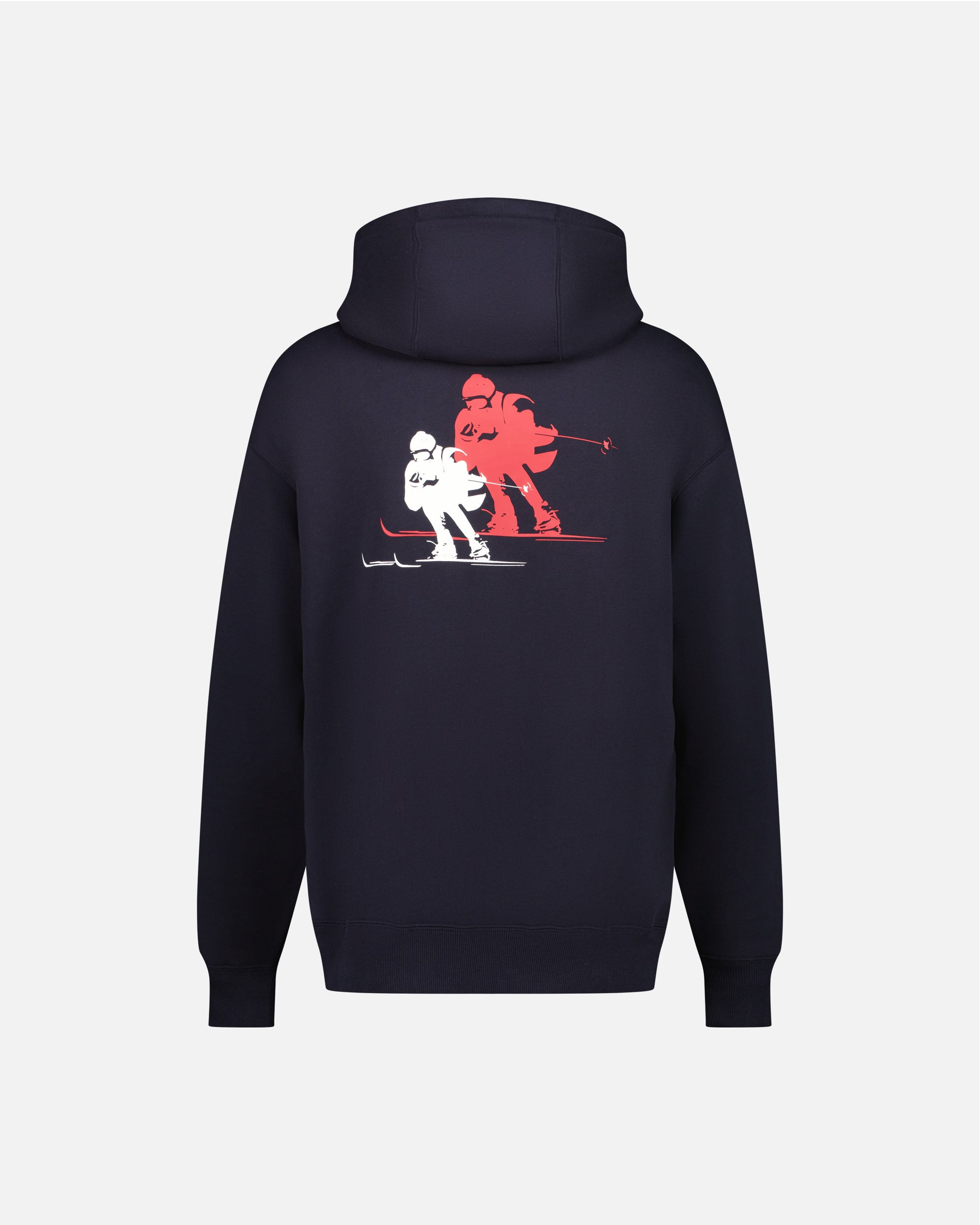 MEN GREY HOODIE WITH SKI LOGO - VUARNET – Vuarnet