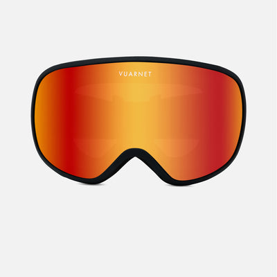 Vuarnet - Ski Goggles - Sunglasses - Snow Goggles - Black - Cat 0-4 Photochromic Red Flash - Medium - Vu40028u0002l